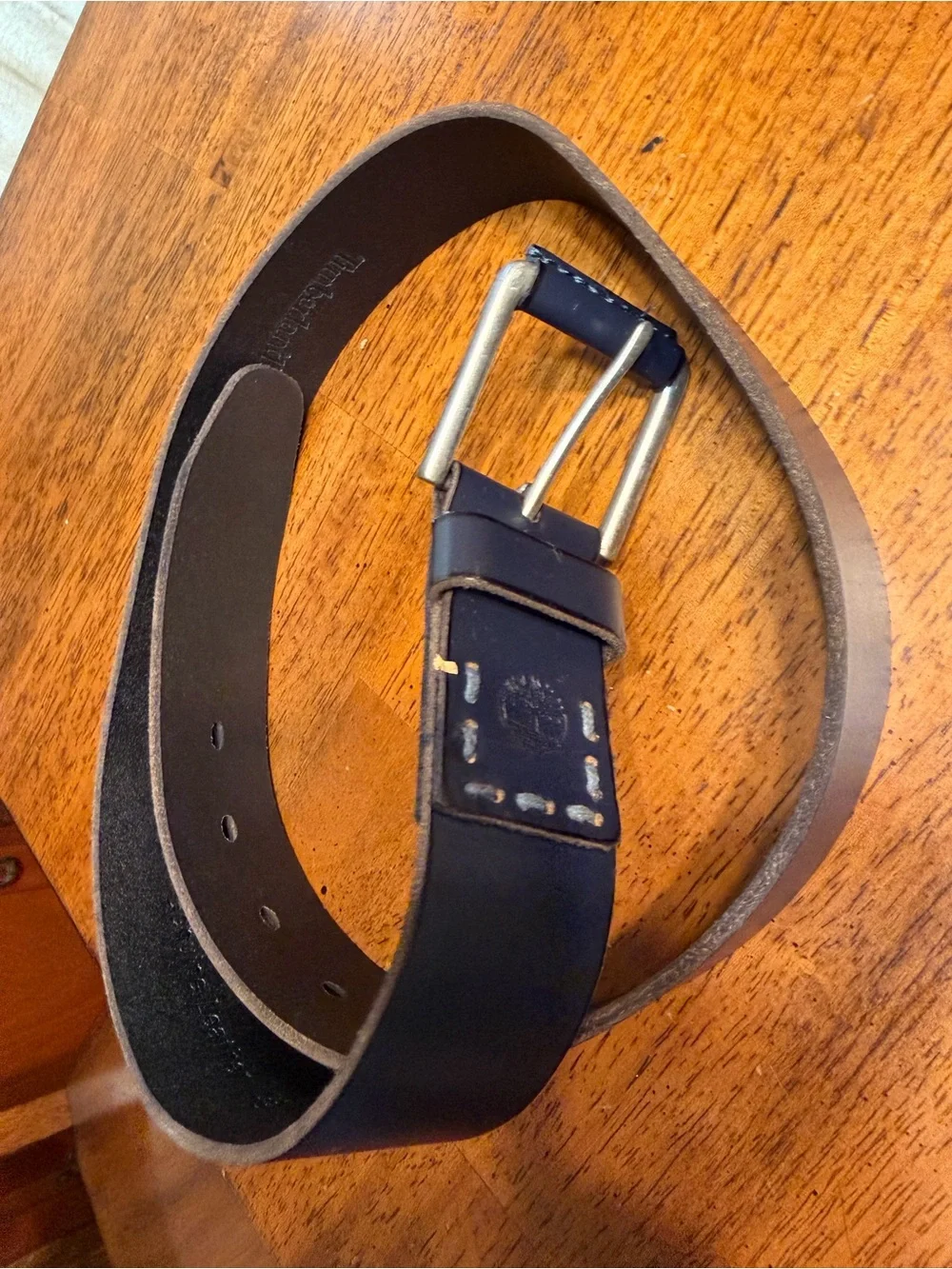 Timberland PRO Men's Black Leather workwear Pull up Belt  size 32
